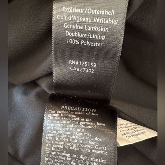 Aritzia Mackage Rumer Pebbled Real Leather Jacket Black(size xxs) - Picture 7 of 10